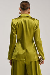 LUCKY ONE SATIN BLAZER