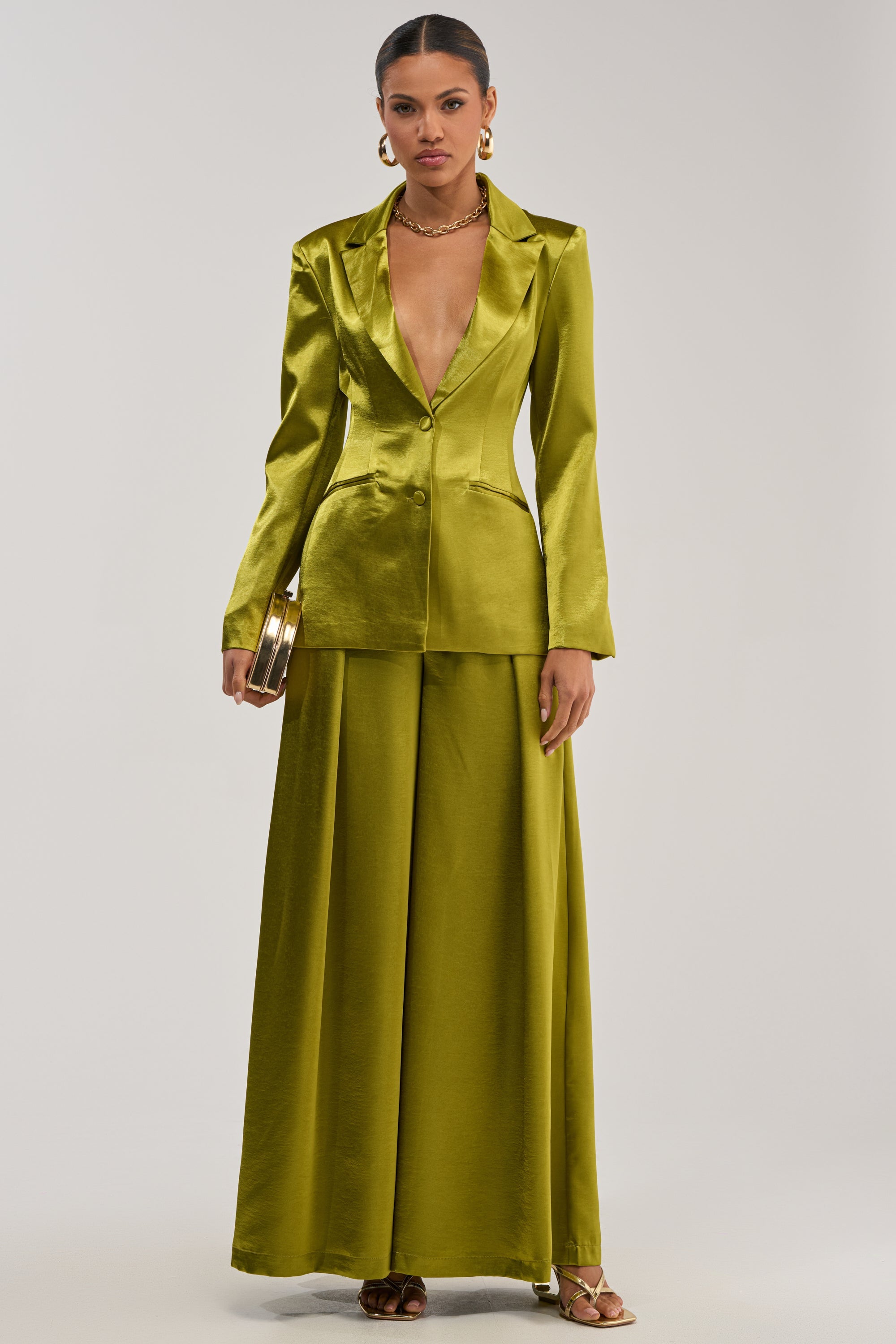 LUCKY ONE SATIN BLAZER