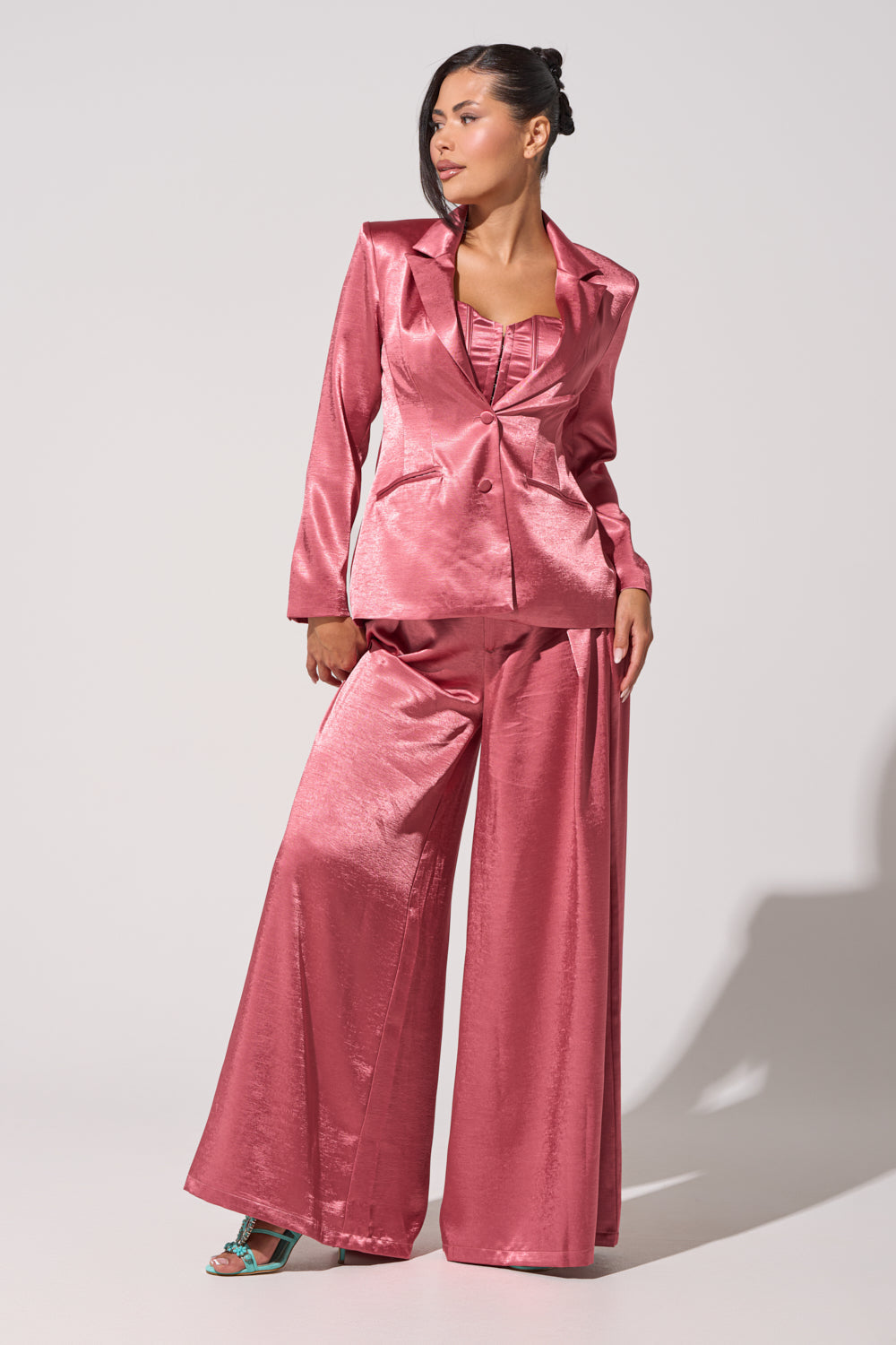 IN FULL BLOOM BLAZER IN MAUVE