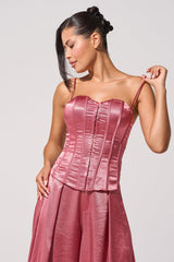 IN FULL BLOOM CORSET IN MAUVE