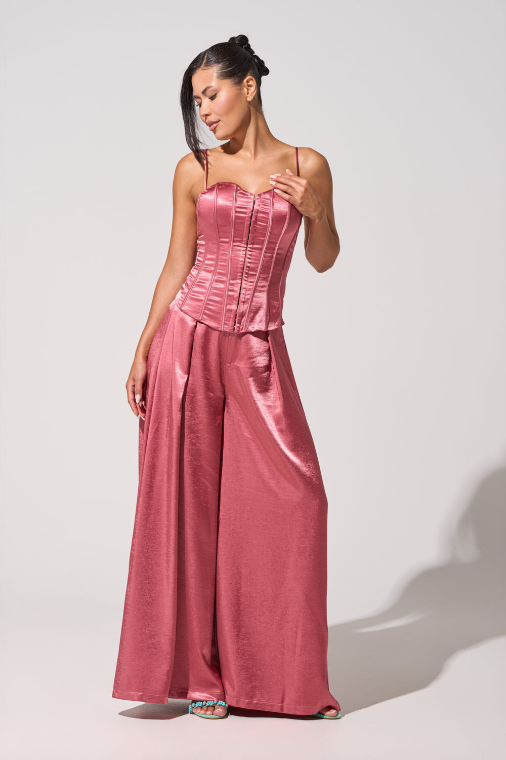 IN FULL BLOOM CORSET IN MAUVE