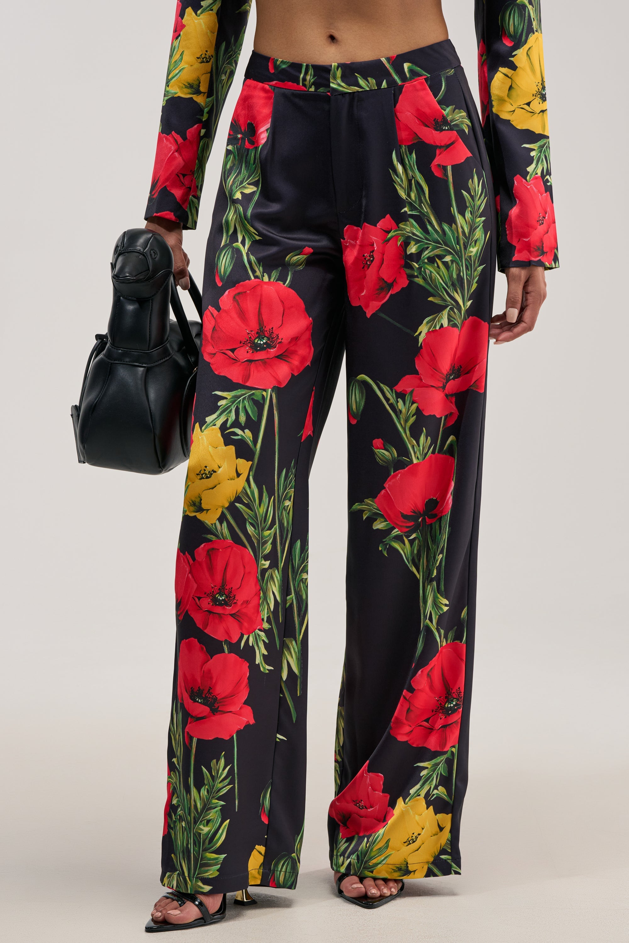 WILDFLOWER SATIN TROUSER