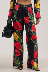 WILDFLOWER SATIN TROUSER
