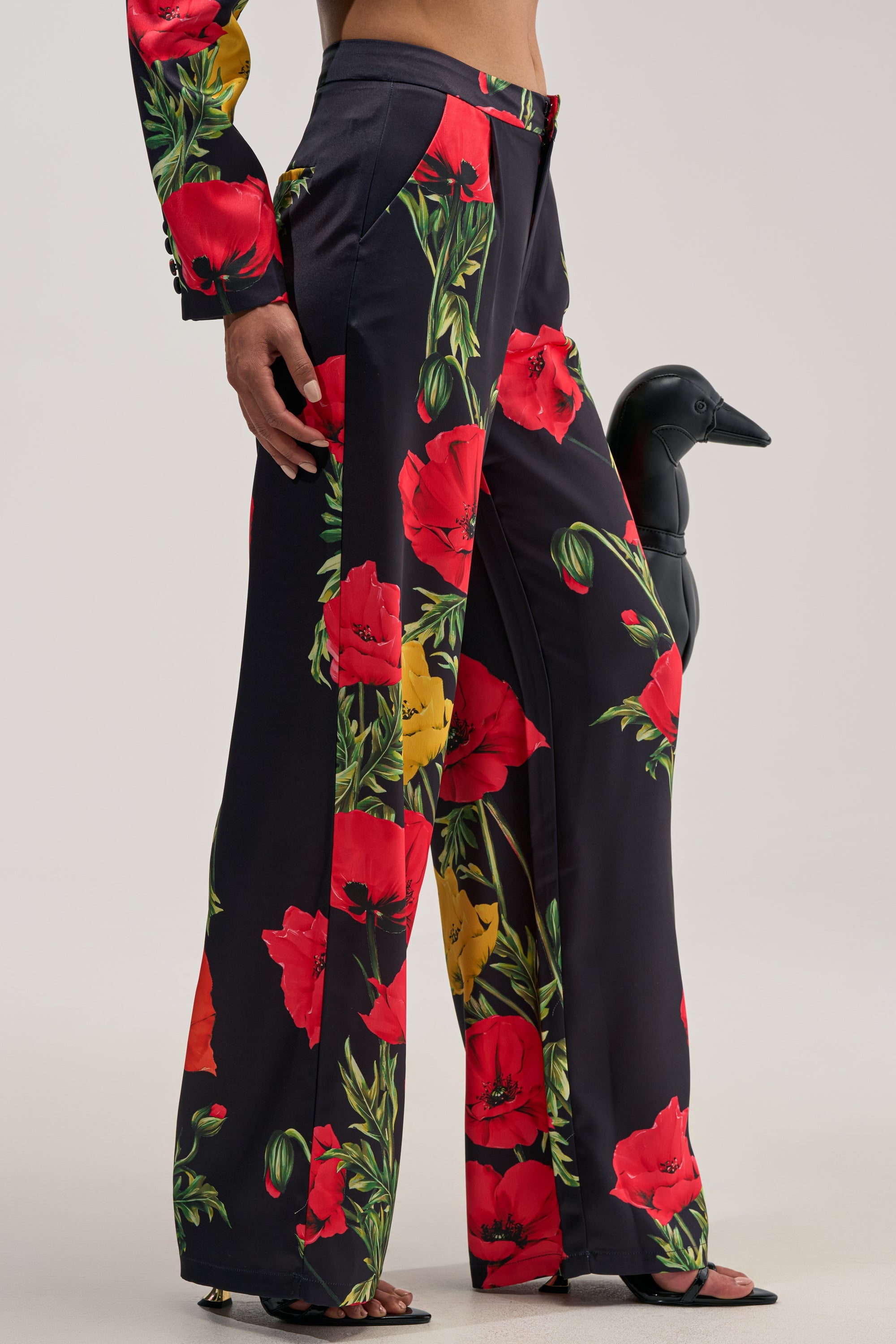 WILDFLOWER SATIN TROUSER