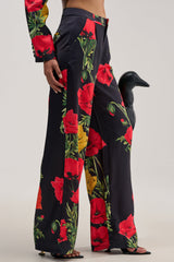 WILDFLOWER SATIN TROUSER