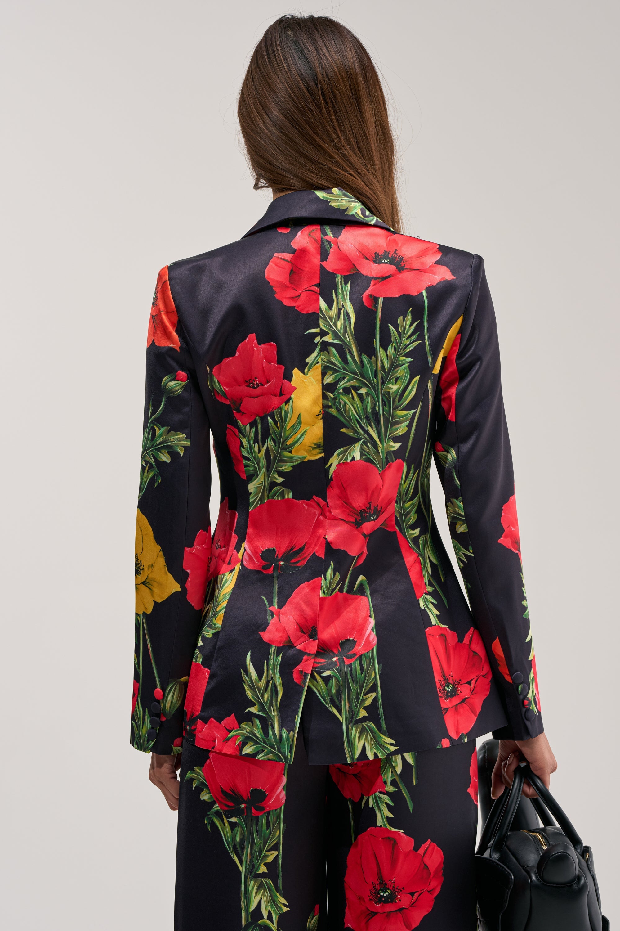 WILDFLOWER SATIN BLAZER
