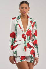 POPPY SATIN BLAZER