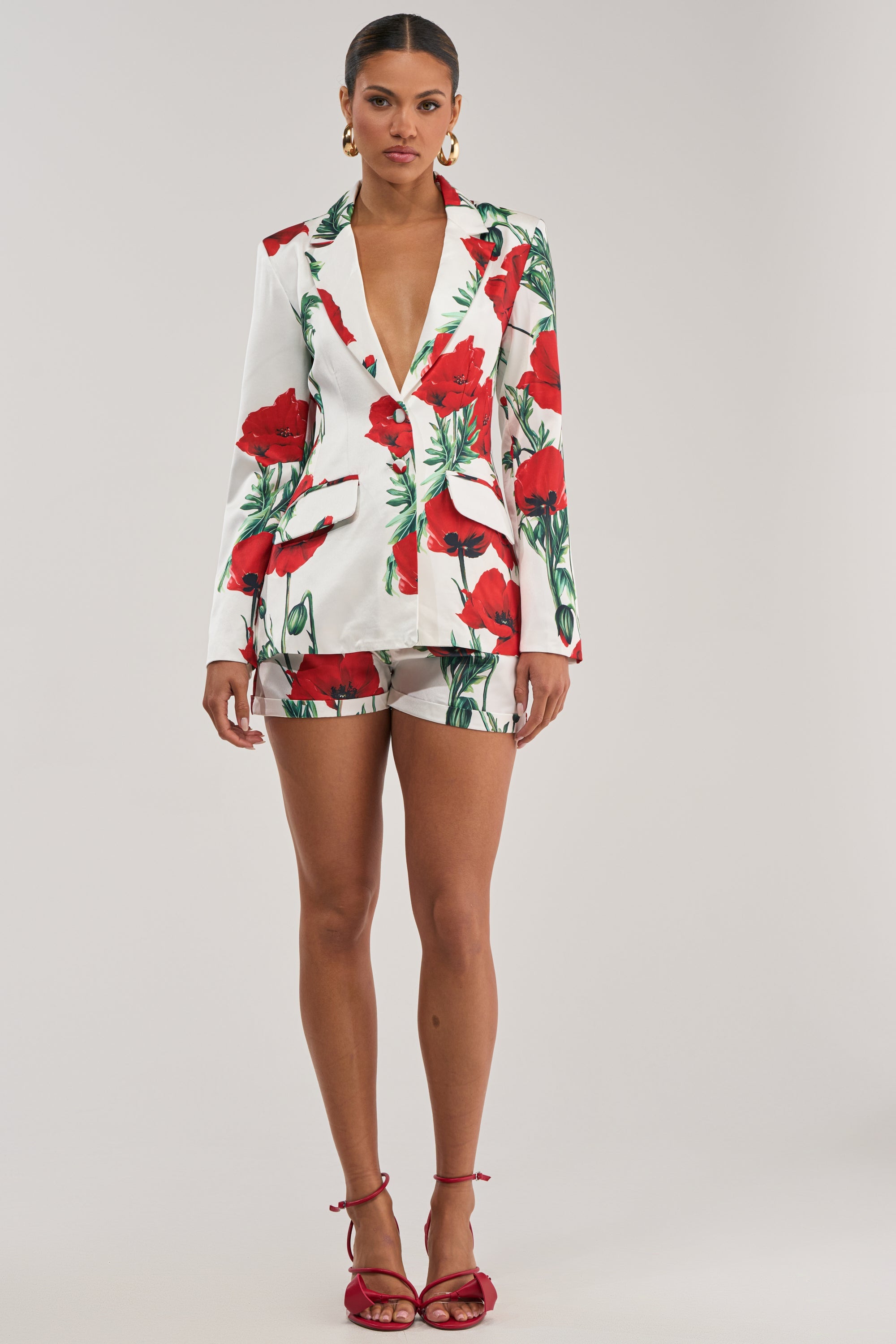 POPPY SATIN BLAZER