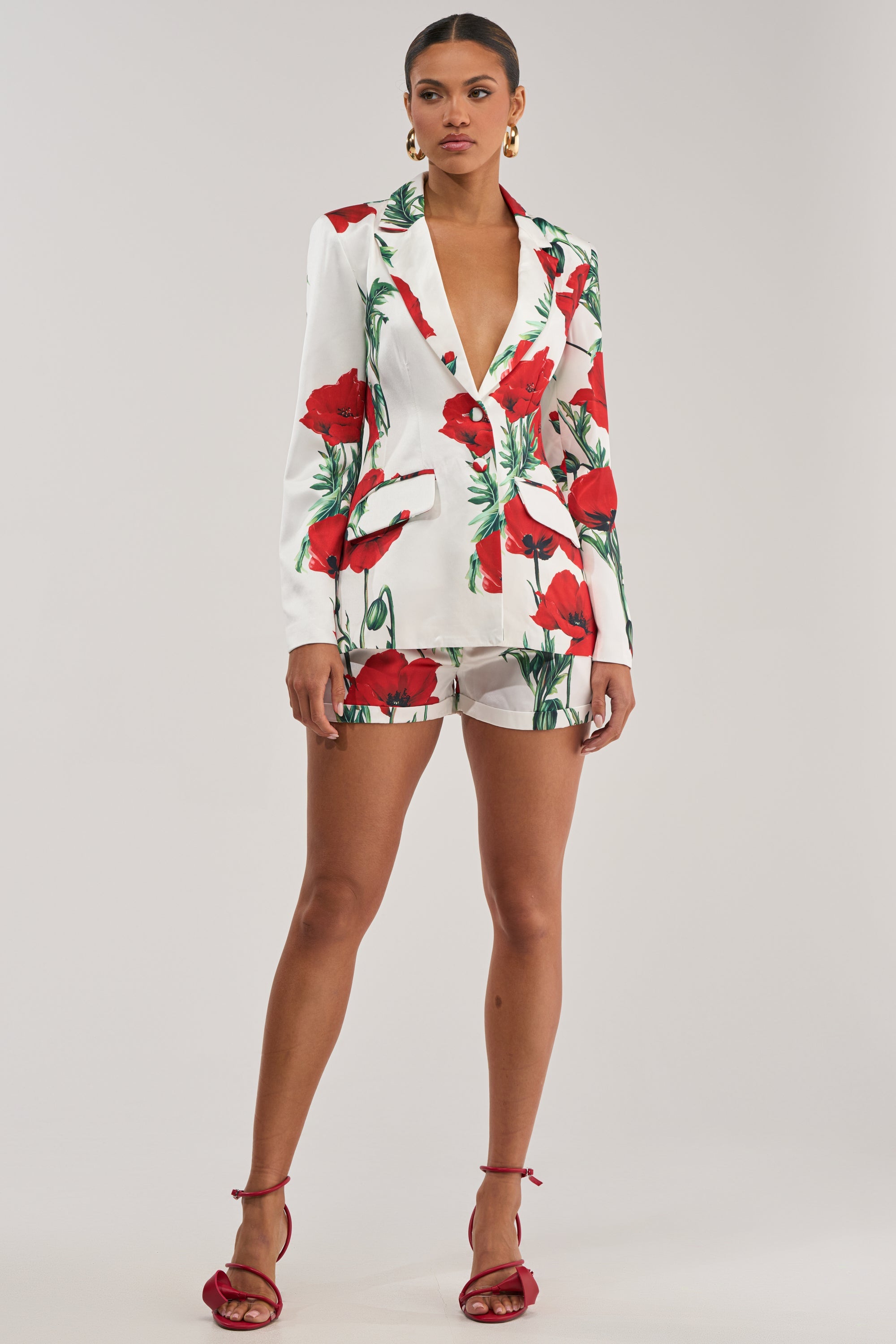 POPPY SATIN BLAZER