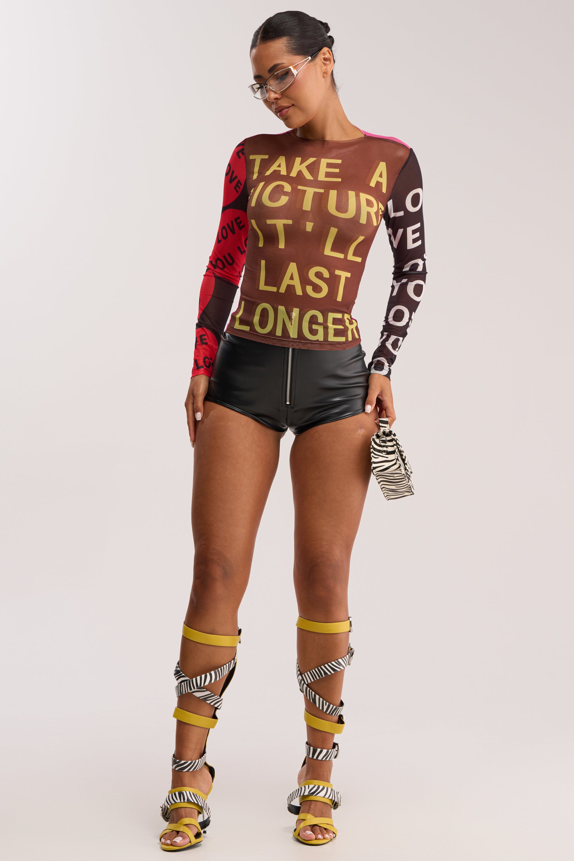 GIMME MORE FAUX LEATHER SHORT