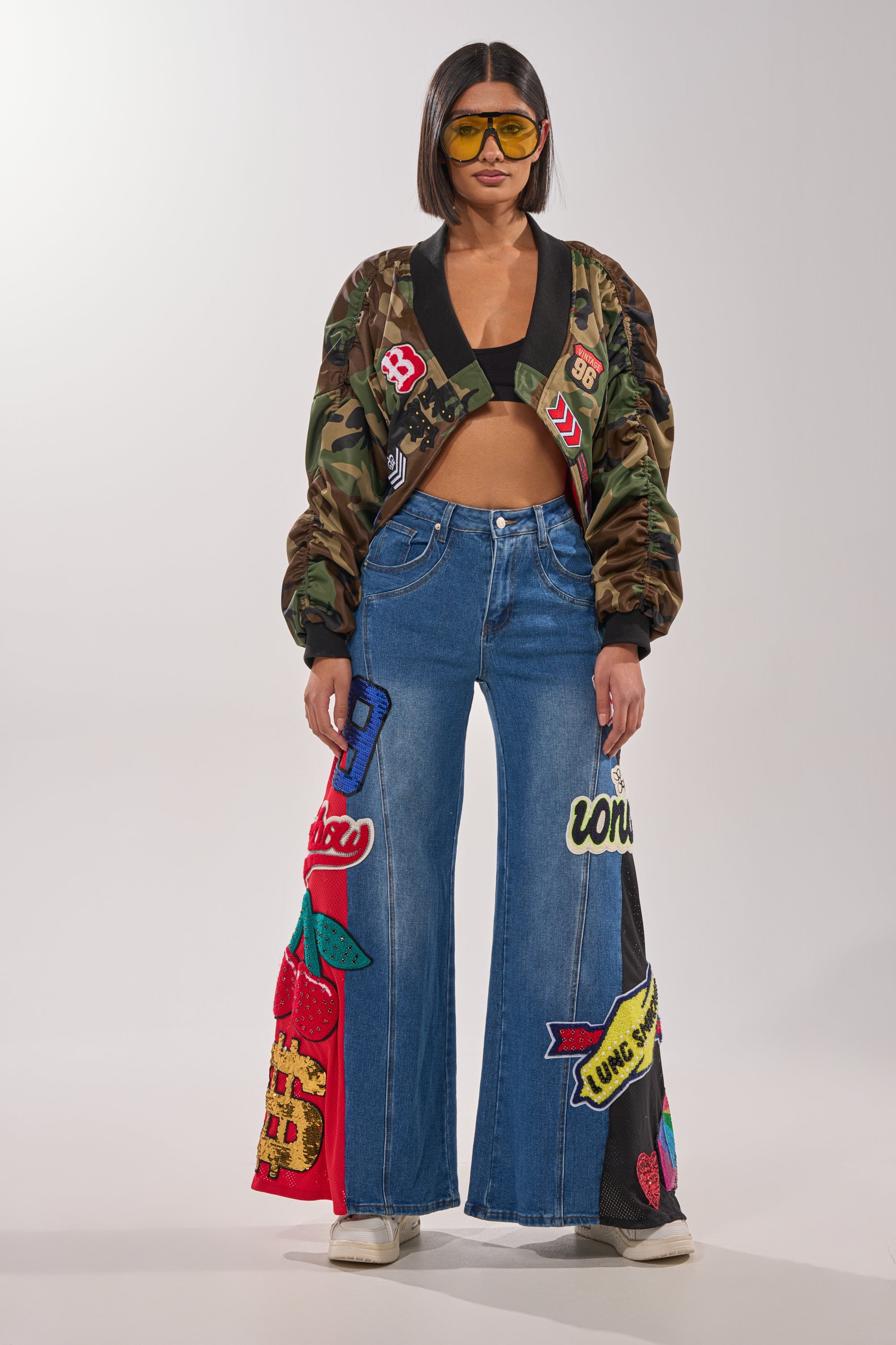 ON THE RUN CAMO BOMBER