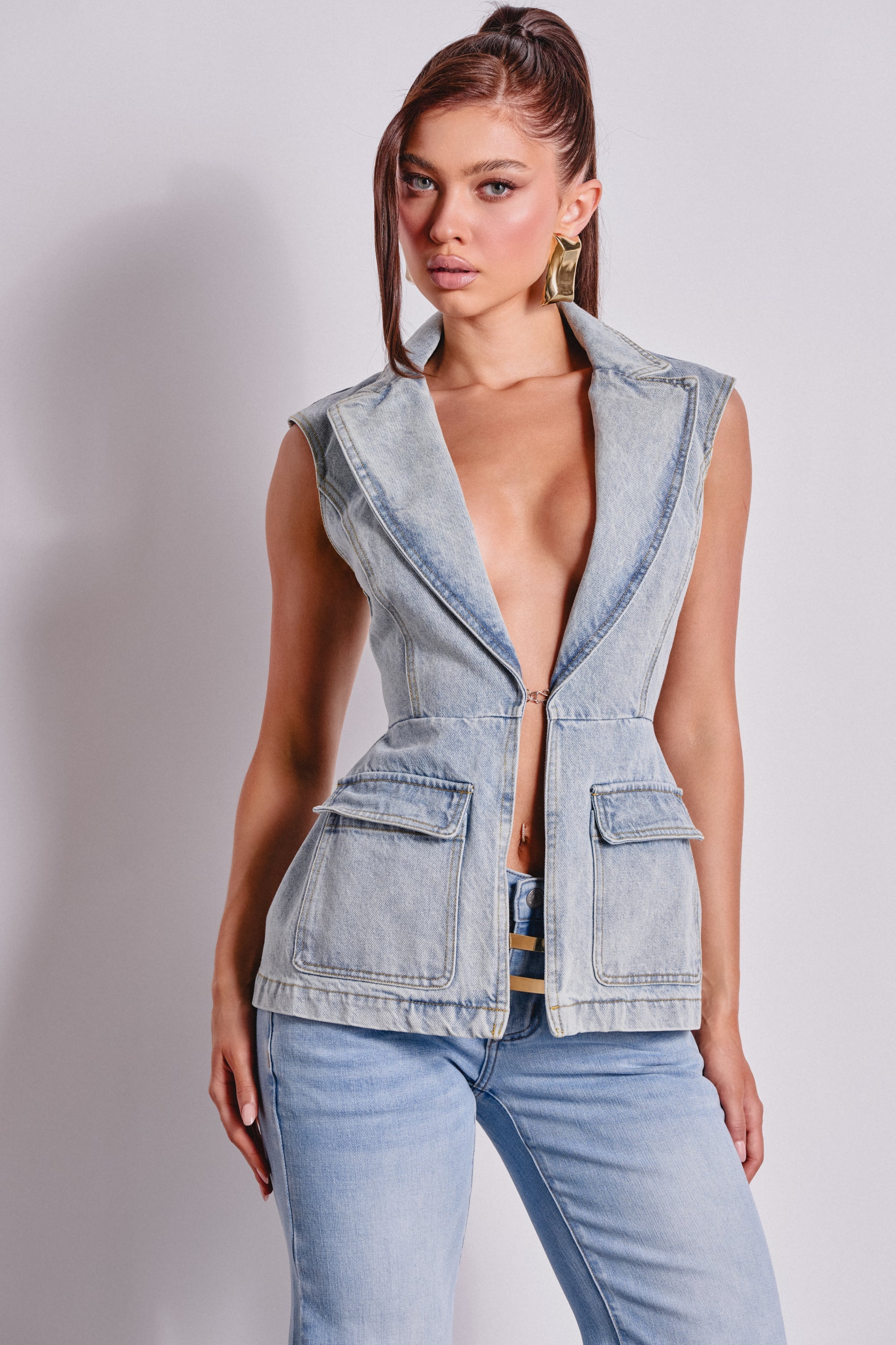 SCOUT DENIM BLAZER VEST