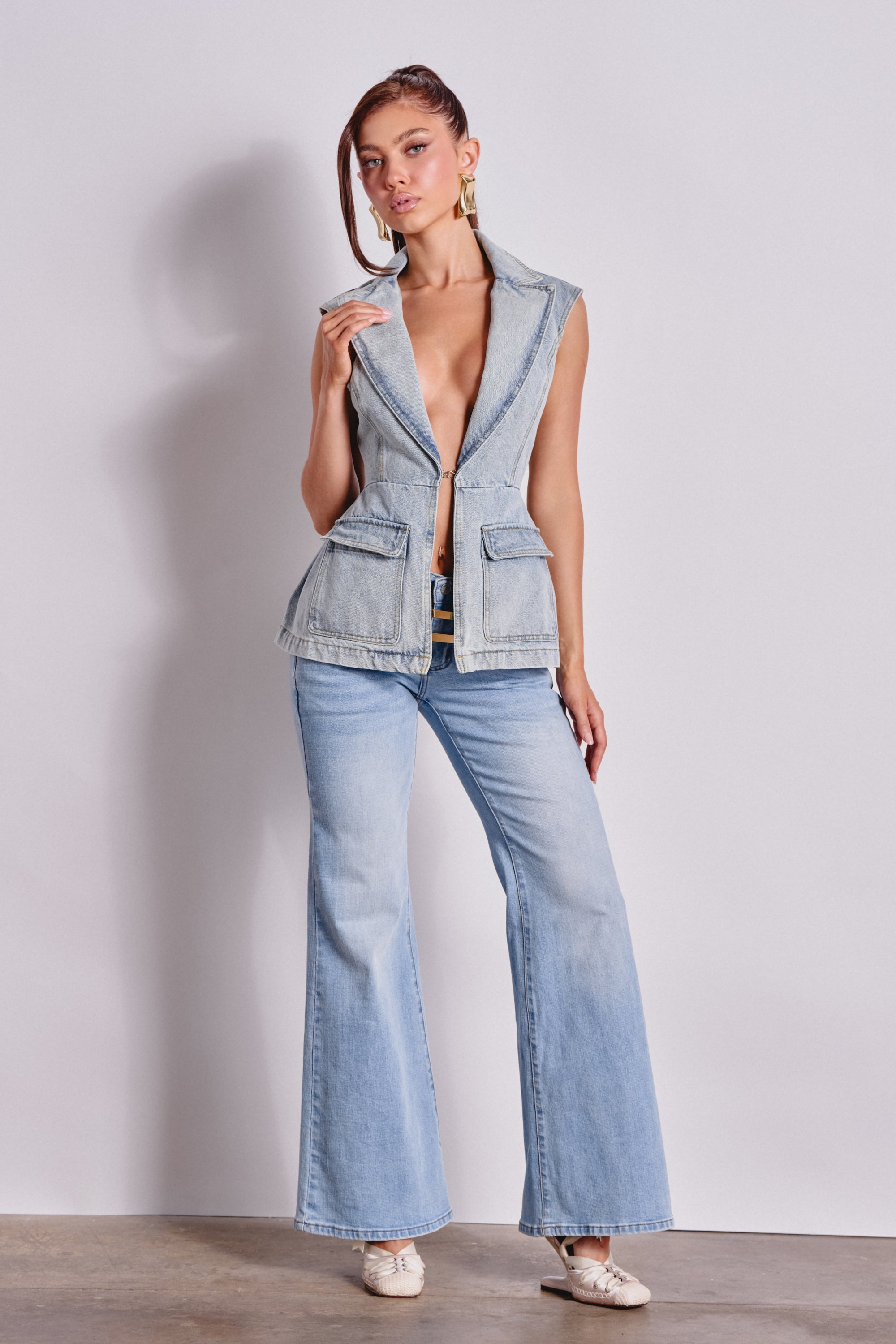 SCOUT DENIM BLAZER VEST
