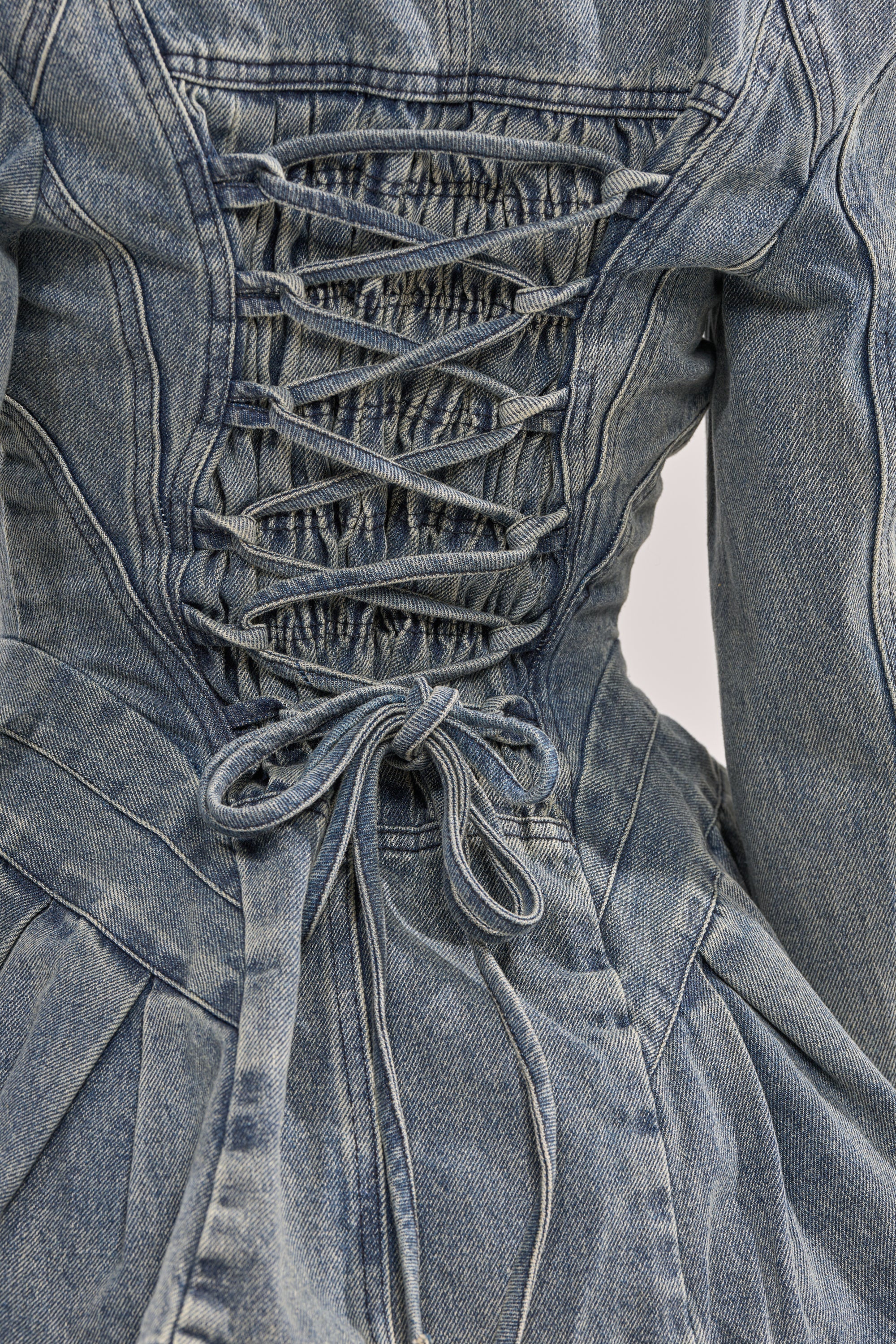 MALLORCA PEPLUM DENIM JACKET