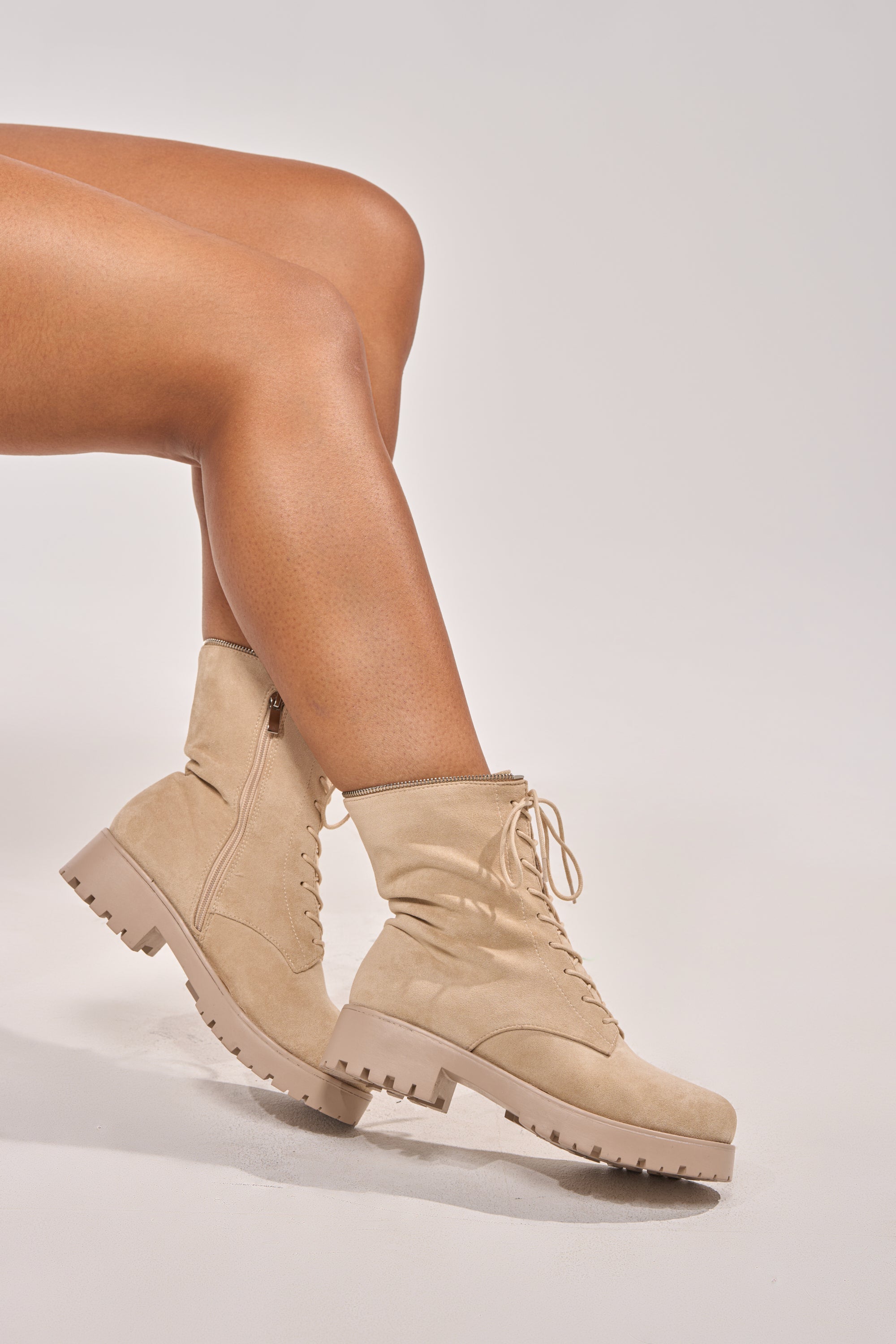 AKIRA GOLD KALLIN BEIGE CONVERTIBLE SHAFT HEIGHT BOOT
