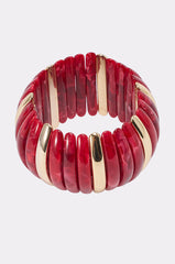 DISC BRACELET IN RED