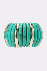 DISC BRACELET IN TURQUOISE