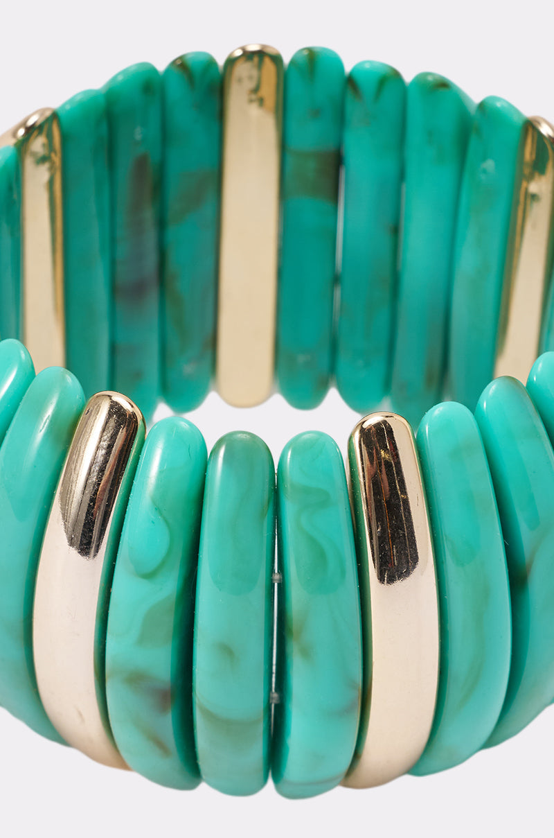 DISC BRACELET IN TURQUOISE