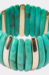 DISC BRACELET IN TURQUOISE