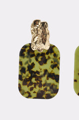 CAMO CRUSH RESIN EARRINGS