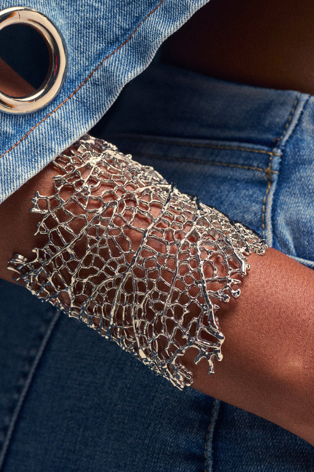 AT THE EVENT BRACELET CUFF IN SILVER