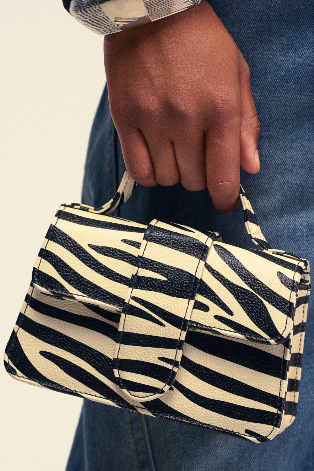 LETS GET WILD ZEBRA BAG