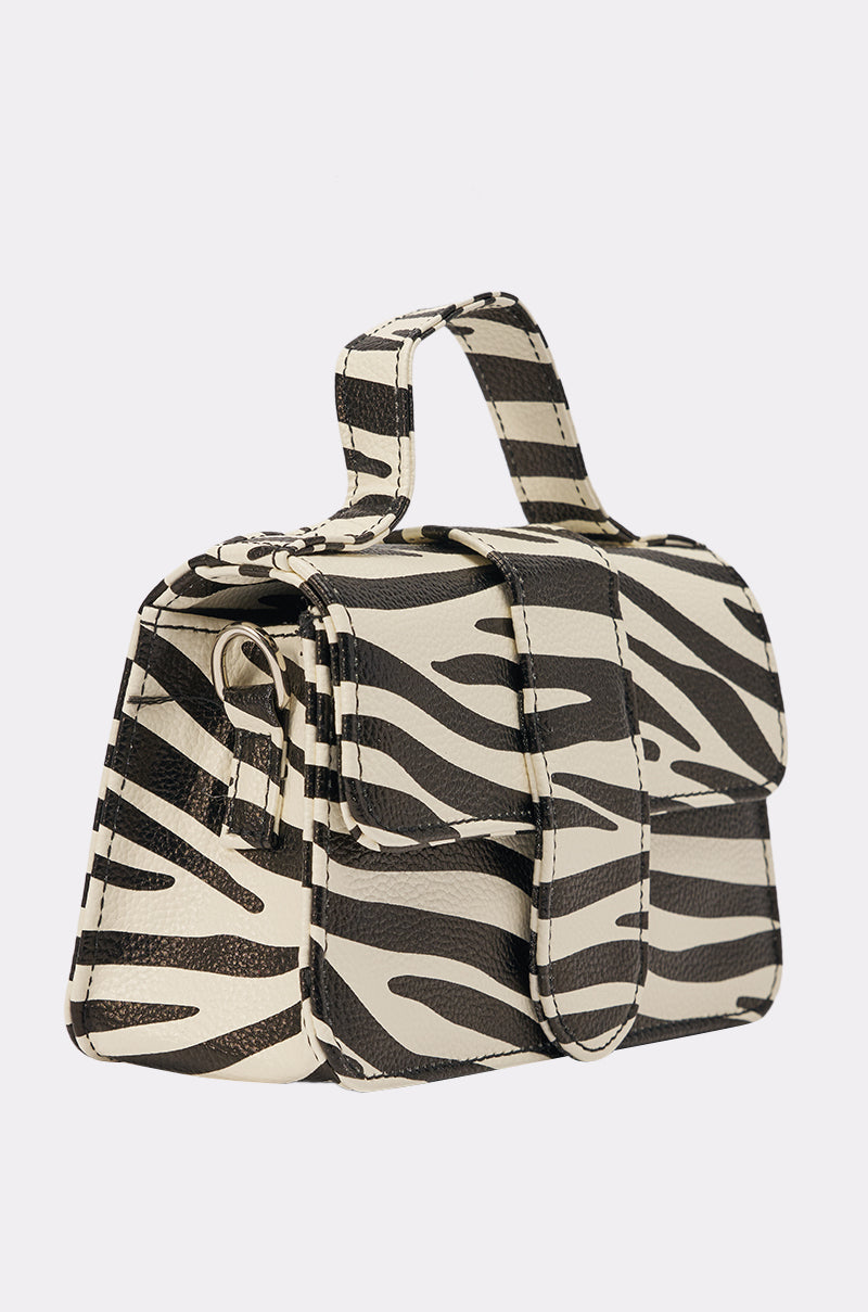 LETS GET WILD ZEBRA BAG