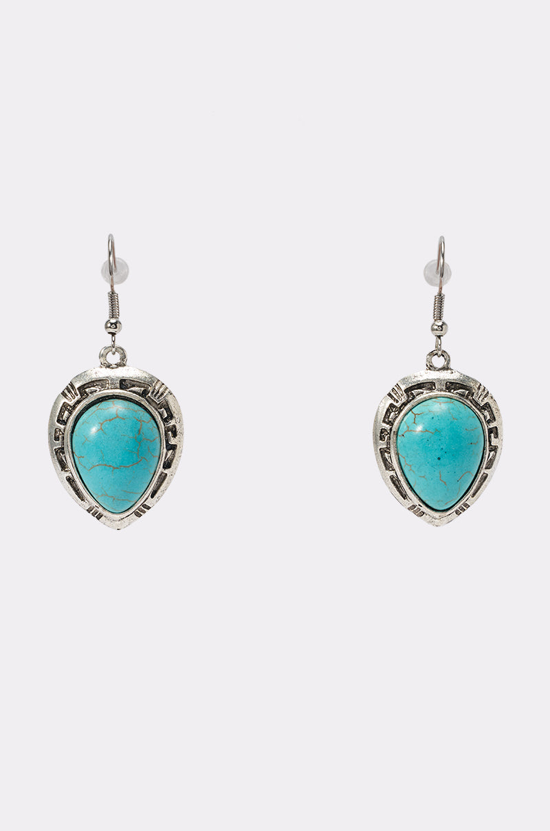 MALINA EMBELLISHED TURQUOISE NECKLACE SET