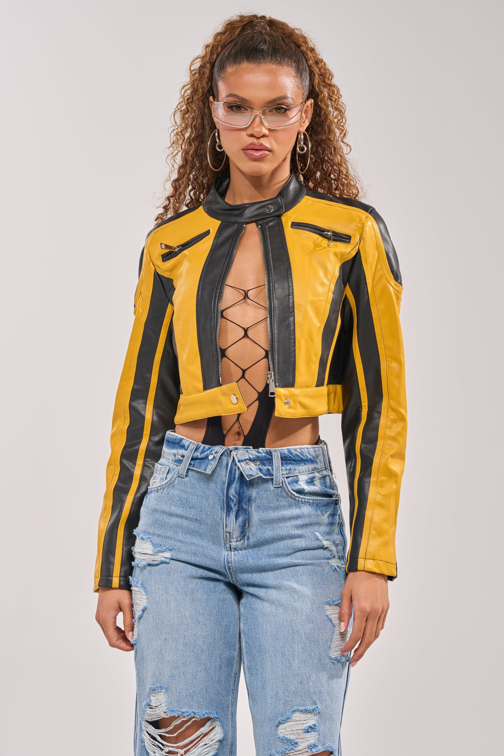 ON YOUR MARKS RACER MOTO IN YELLOW MULTI