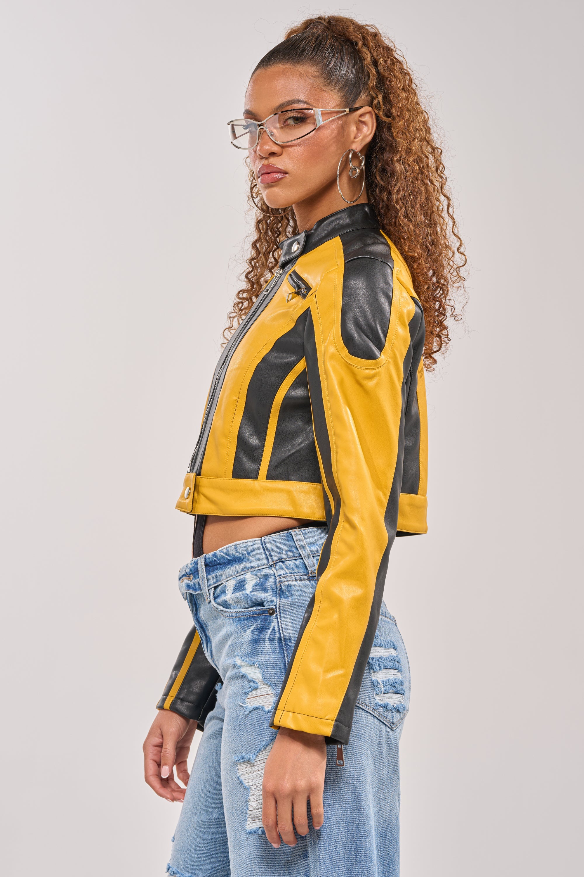 ON YOUR MARKS RACER MOTO IN YELLOW MULTI