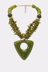 EARTH ANGEL NECKLACE IN GREEN