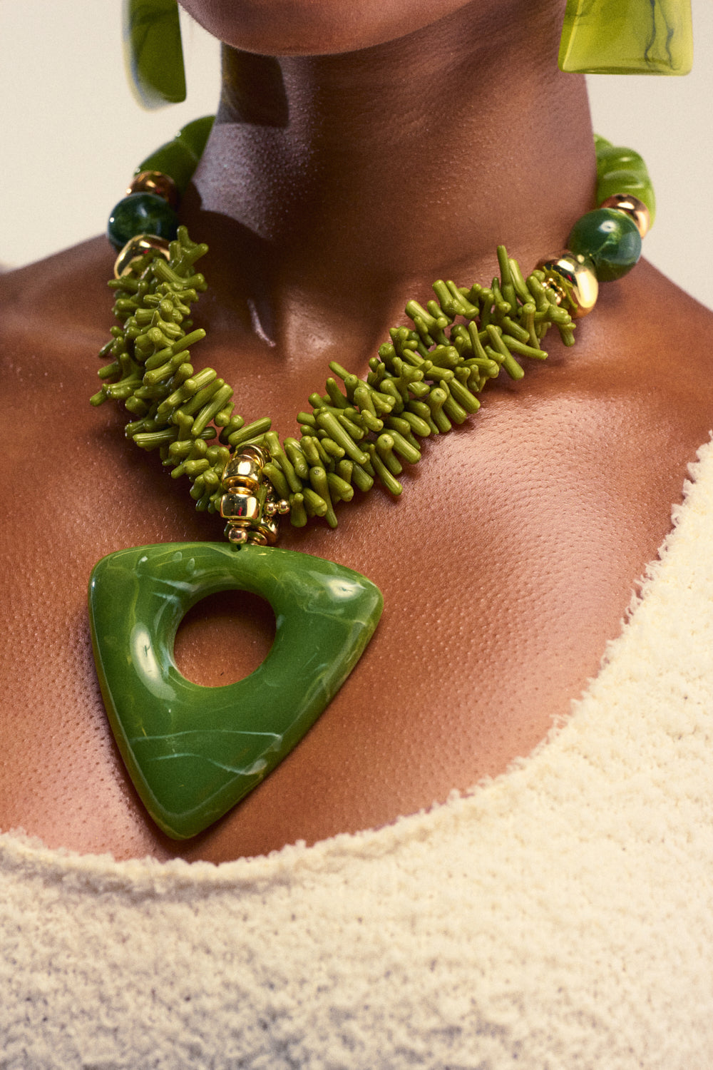 EARTH ANGEL NECKLACE IN GREEN