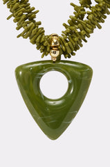 EARTH ANGEL NECKLACE IN GREEN