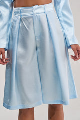 KYLA ICY BLUE SATIN TROUSER