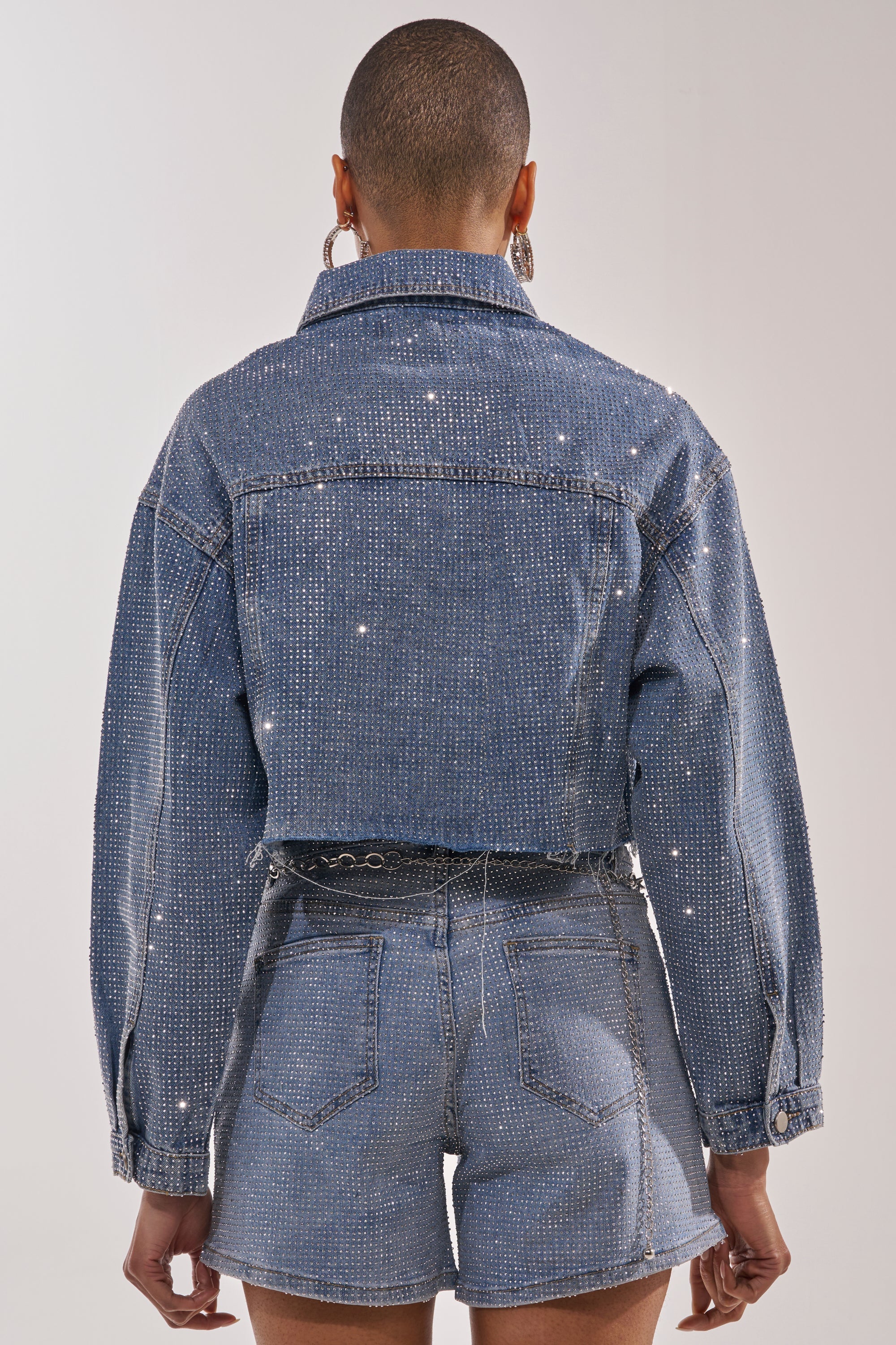 KYLIE EMBELLISHED DENIM JACKET