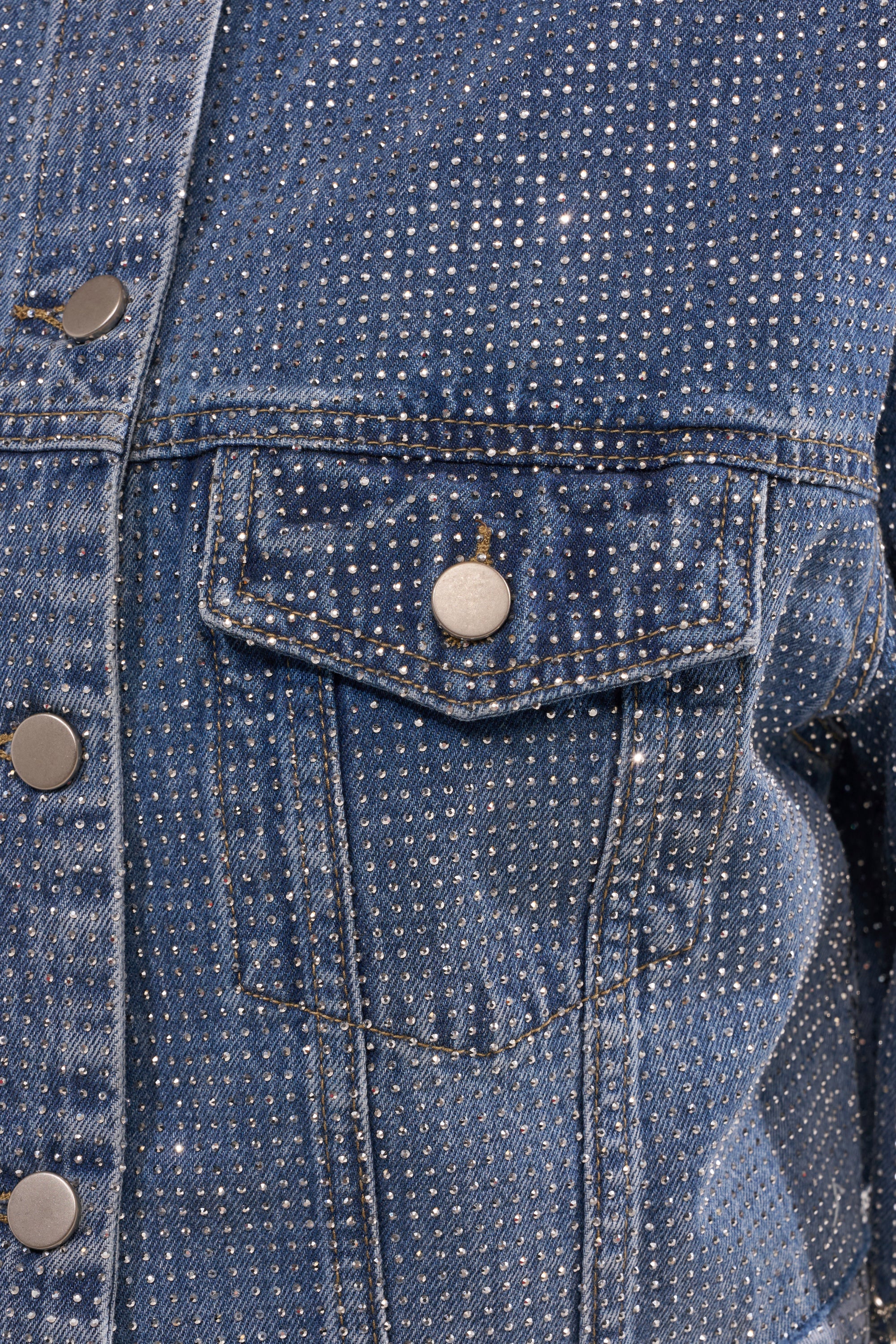 KYLIE EMBELLISHED DENIM JACKET