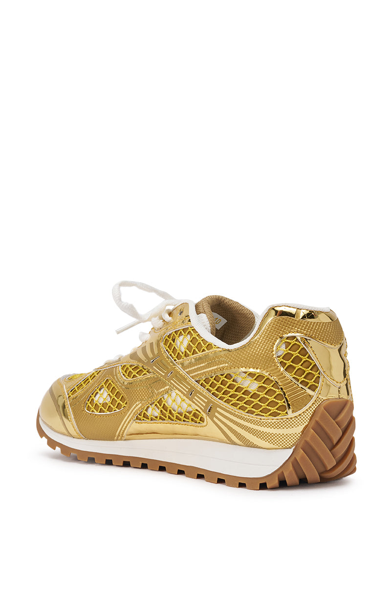 AKIRA GOLD LENIYA GOLD SNEAKER