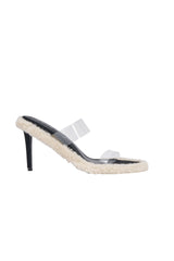 AKIRA GOLD LITTY CLEAR SHERPA LINED SANDAL