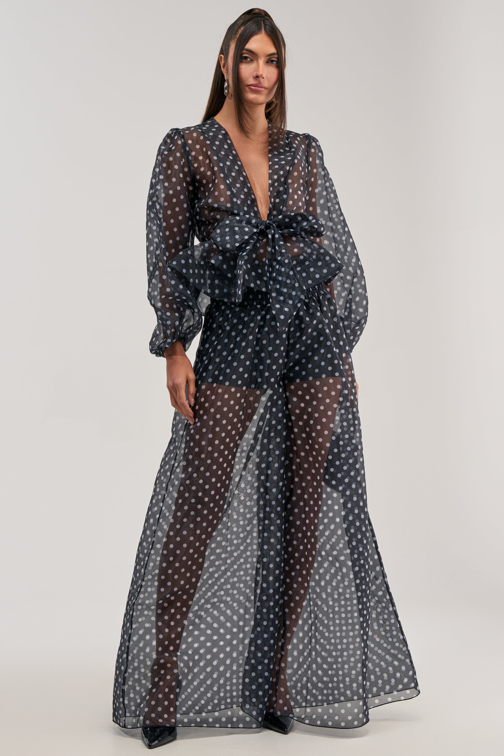 PRETTY GIRL POLKA DOT PALAZZO PANT
