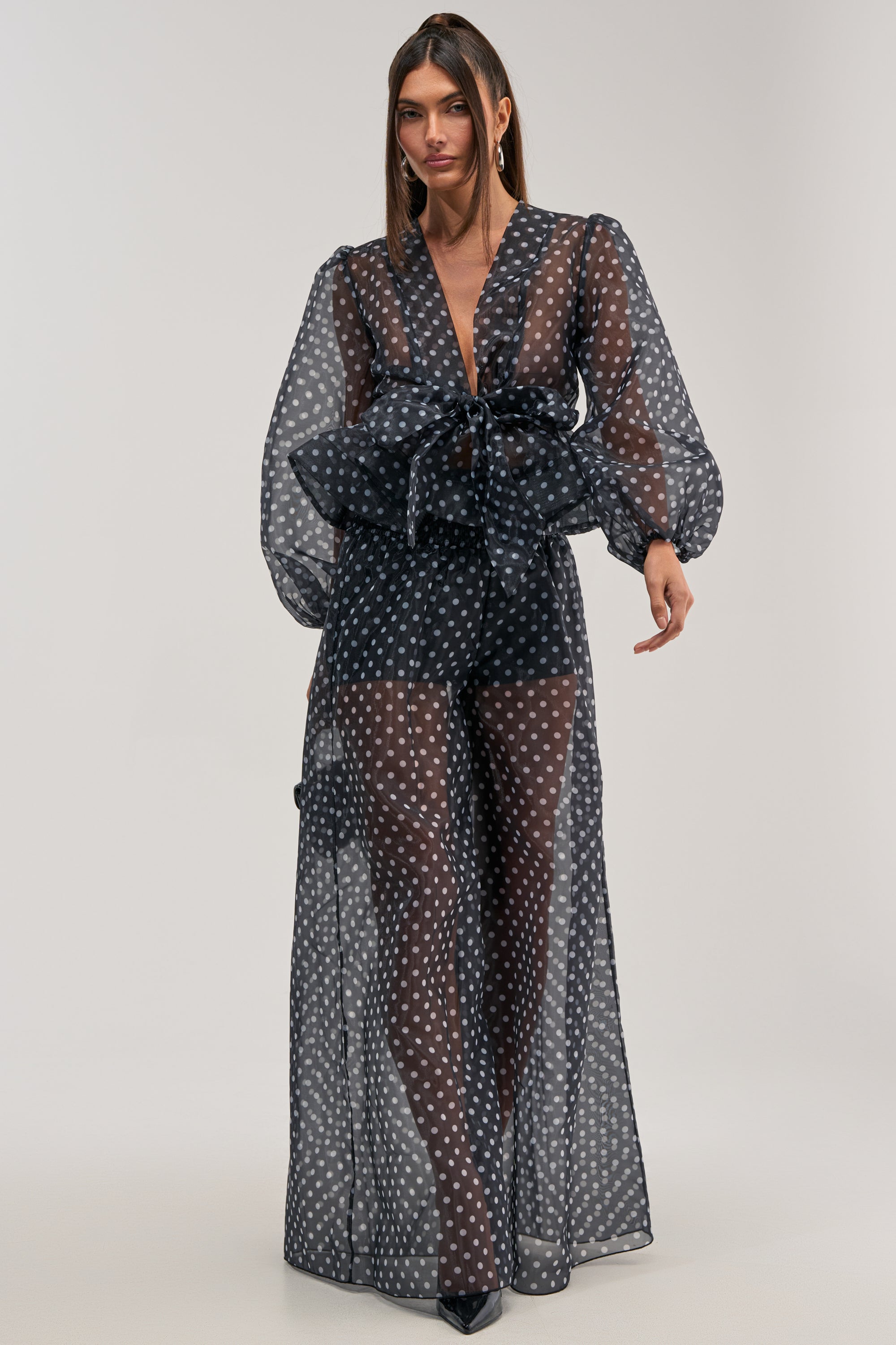 PRETTY GIRL POLKA DOT PALAZZO PANT