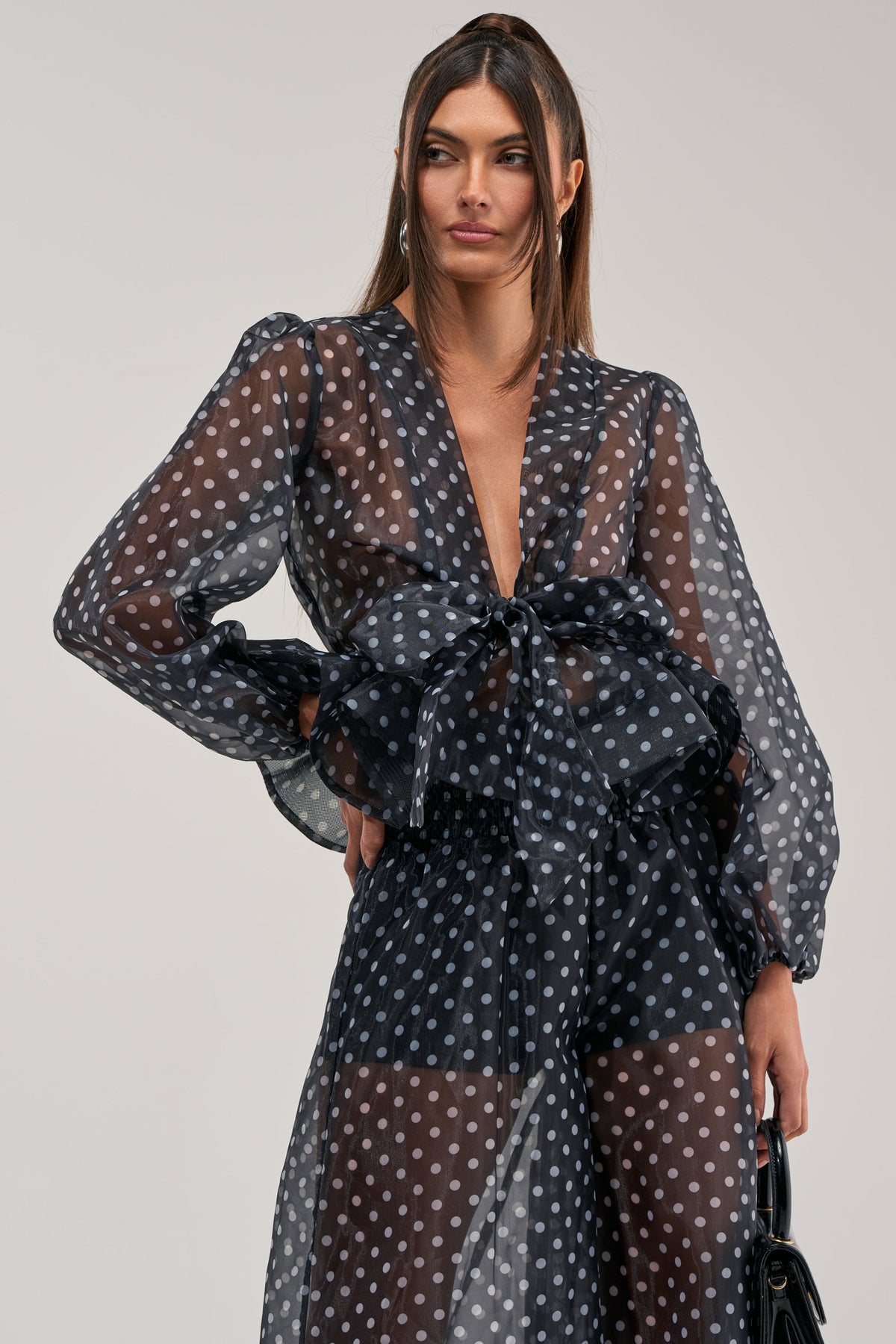 PRETTY GIRL POLKA DOT BLOUSE