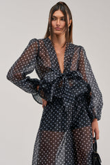PRETTY GIRL POLKA DOT BLOUSE
