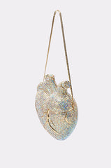 BEATING HEART RHINESTONE BAG