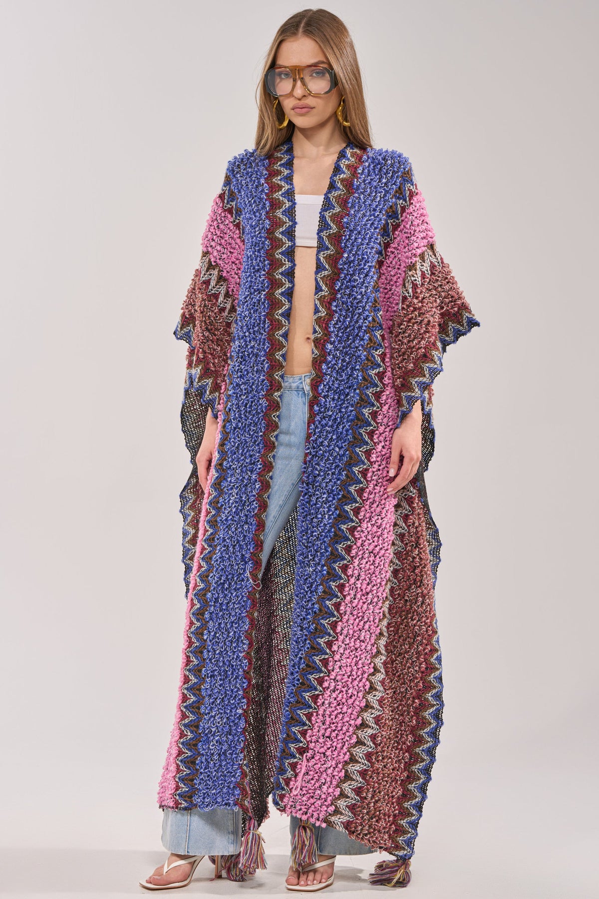 WILDFLOWER WAVES LONG CARDIGAN