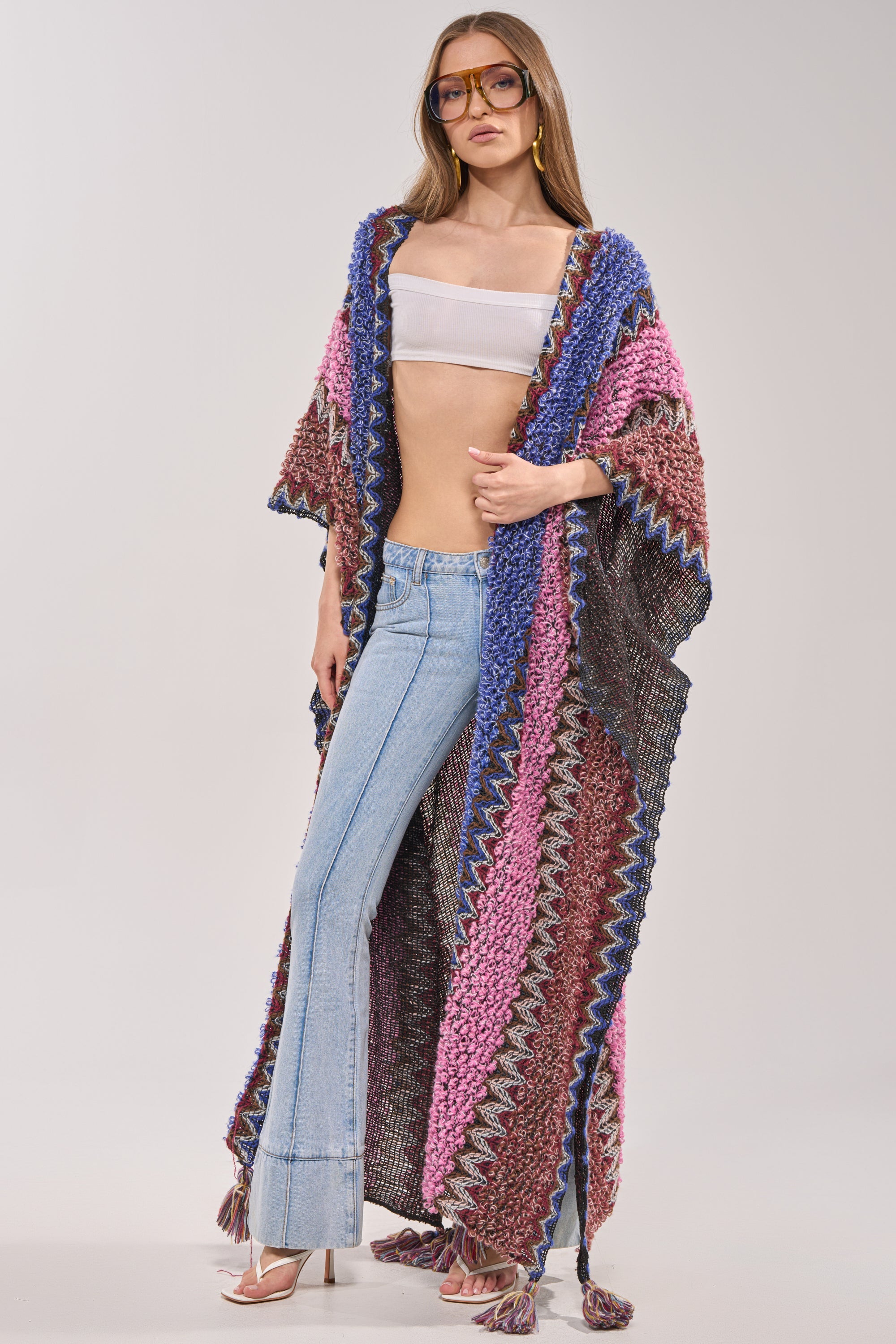 WILDFLOWER WAVES LONG CARDIGAN