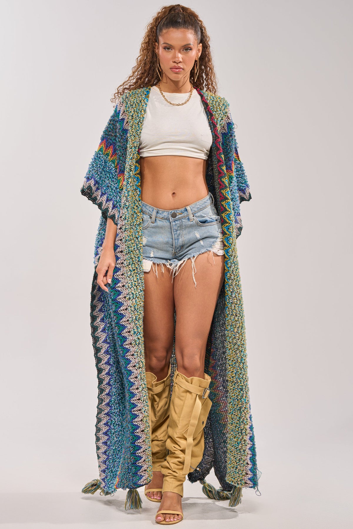 DESERT MOSAIC LONG CARDIGAN