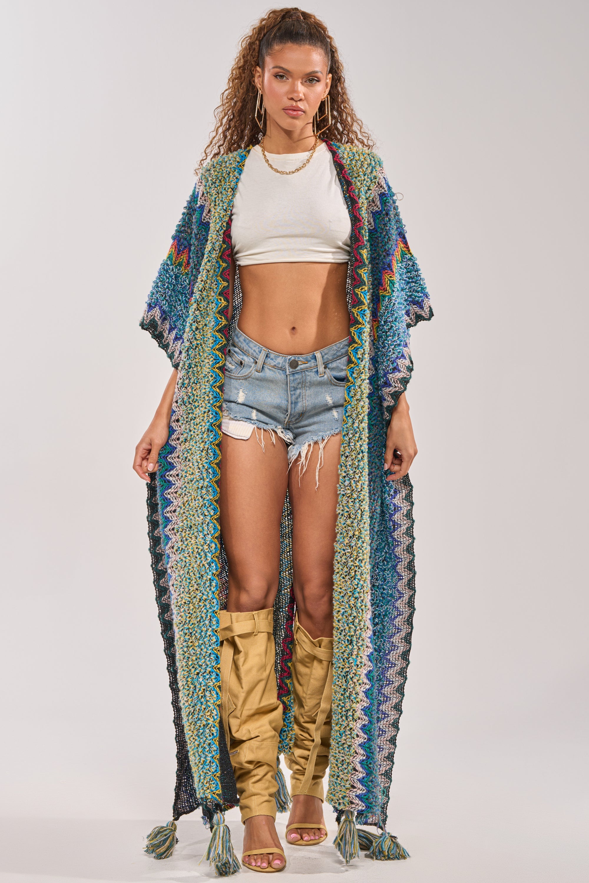 DESERT MOSAIC LONG CARDIGAN