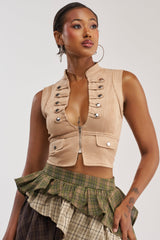 MAIN TOPIC ZIP UP TOP