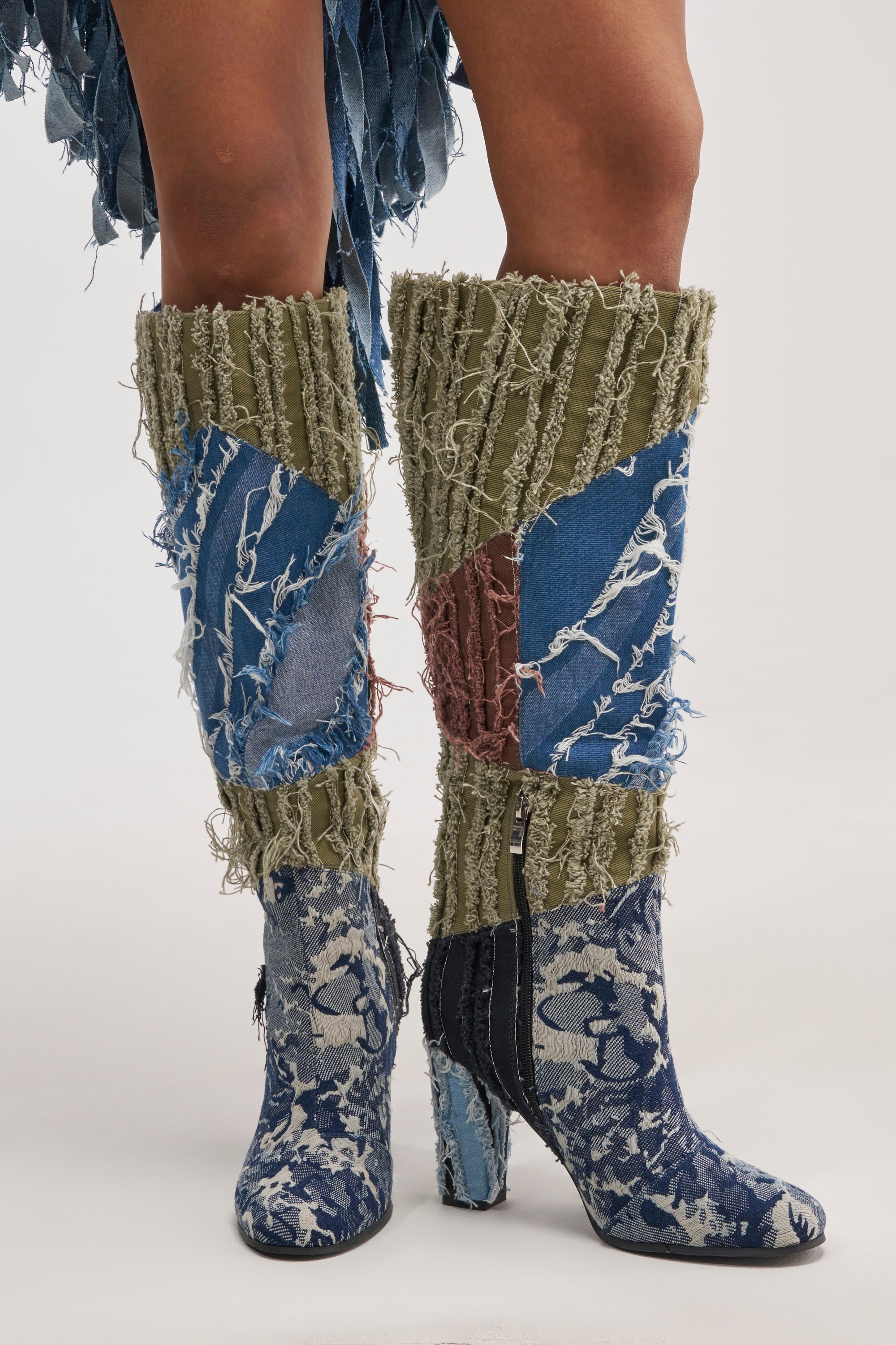 AZALEA WANG MARGEE MULTI CHUNKY KNEE HIGH BOOT