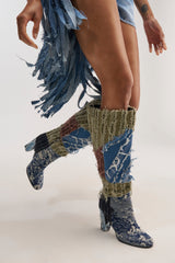 AZALEA WANG MARGEE MULTI CHUNKY KNEE HIGH BOOT